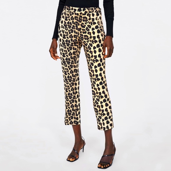 cheetah print flares
